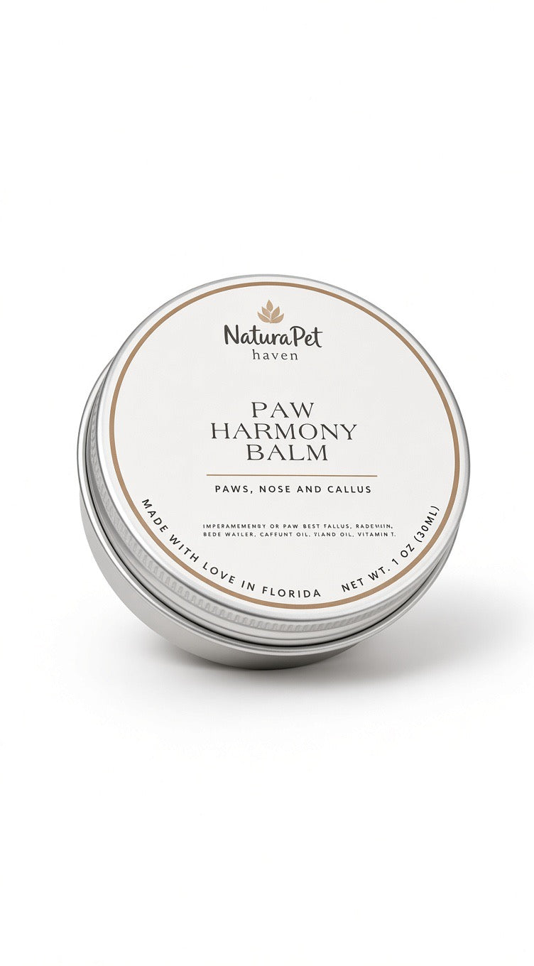 Paw Harmony Balm 2 oz tin – Natural Moisturizing Grass-Fed Tallow Balm for Dogs by NaturaPet Haven